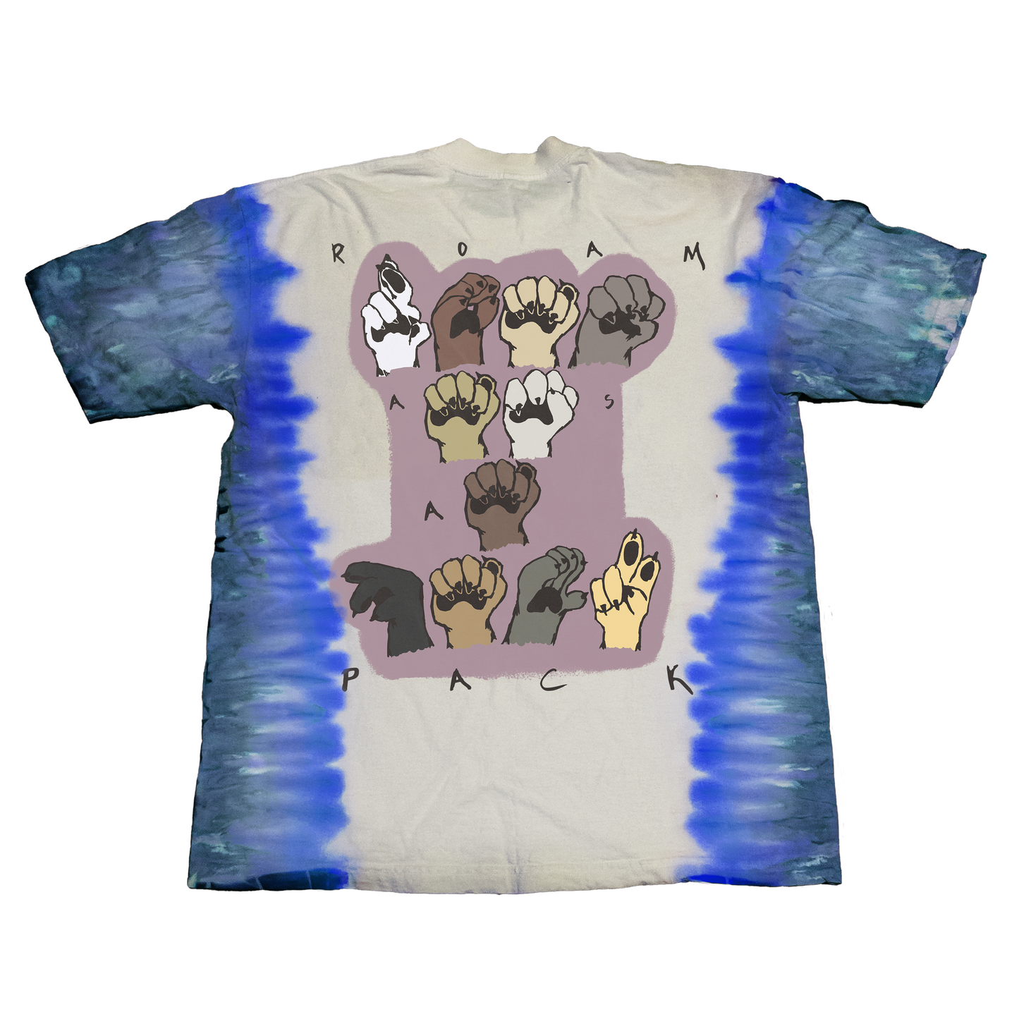 DEAF PITBULL TIE DYE T-SHIRT x FÜRDYE