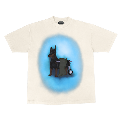 WHEELCHAIR DOBERMAN T-SHIRT